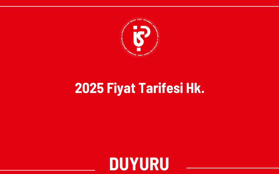 2025 Fiyat Tarifesi Hk.