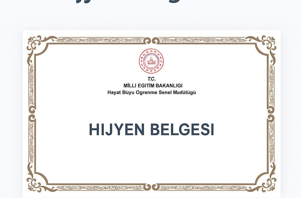 Üyelerimize Kolaylık: Hijyen Belgesi Artık Ücretsiz ve Zahmetsiz!