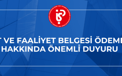 📢 Aidat ve Faaliyet Belgesi Ödemeleri Hakkında Önemli Duyuru