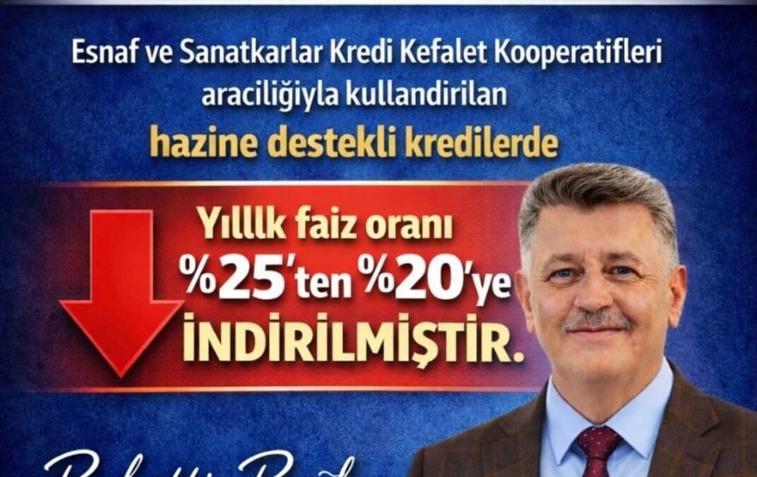 Hazine destekli esnaf kredilerinde faiz indirimi