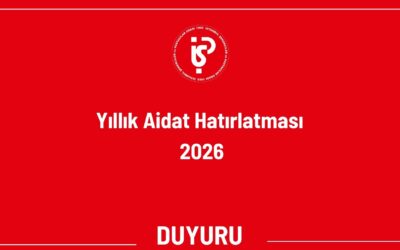 YILLIK AİDAT HATIRLATMASI